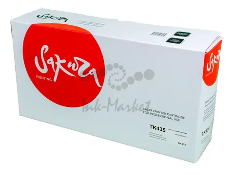 Картридж Sakura TK435 (1T02KH0NL0) для Kyocera Mita, черный, 15000 к.