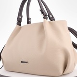 Сумка Саломея 607 леар бежевый + шоколад