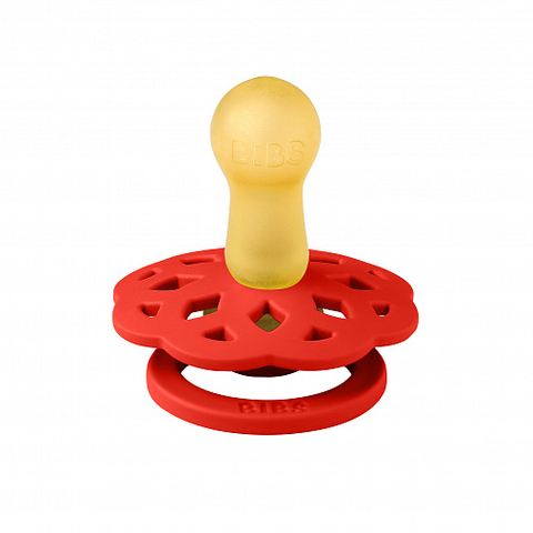 Пустышка латексная BIBS Boheme - Candy Apple, 6-18 месяцев