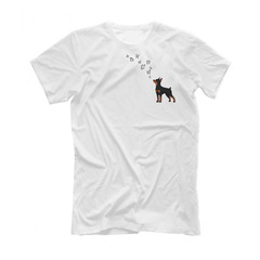 Футболка "Цвергпинчер и бабочки"