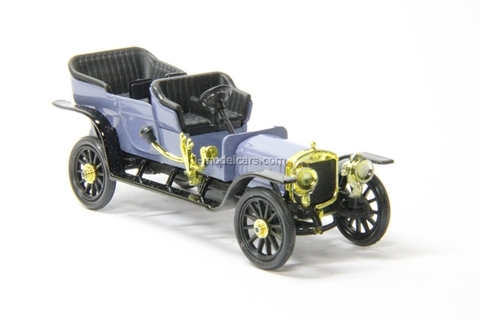 Russo-Balt C24-30 Double-Phaeton 1909 blue-violet Agat Mossar Tantal 1:43