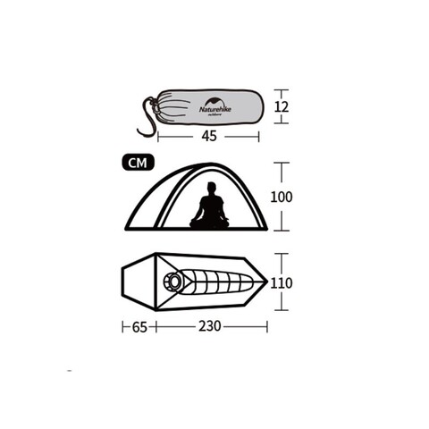 Палатка туристическая Naturehike Cloud UP 1 210T