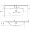 Cezares CZR-8099-90 Керамическая раковина CZR-8099-90, 910x460x170