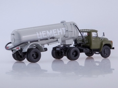 ZIL-130V1 with semitrailer TC-4 khaki-gray 1:43 AutoHistory