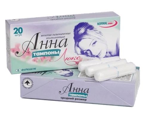 Тампоны люкс средний размер 20 шт *10*30 (Анна)