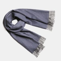 Шарф 65х200 Alpaka Fishbone Indigo Gray