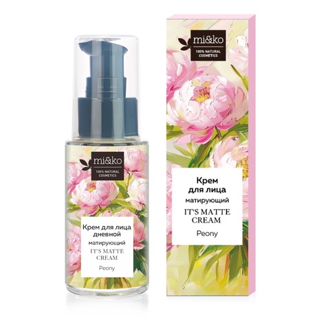 Матирующий крем для лица It's matte cream Peony | mi&ko