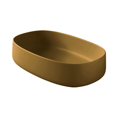 ArtCeram COL003 18 00 ArtCeram  Cognac  Раковина настольная 55x35 см, цвет ombra cipro naturale (фактура - необработанная глина) (Не производится) фото