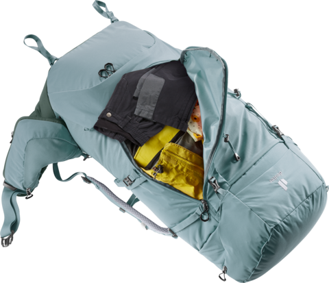 Картинка рюкзак туристический Deuter Aircontact Core 65+10 SL Shale-Ivy - 6