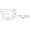 Ceramica Nova CN7011wx CN7011wx Раковина накладная Element без отверстия  под смеситель,  610*457*137мм, цвет белый
