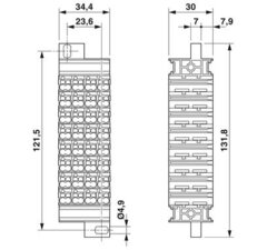 FTMC 1,5/32-2H /BU 19Z-Сотовая клемма