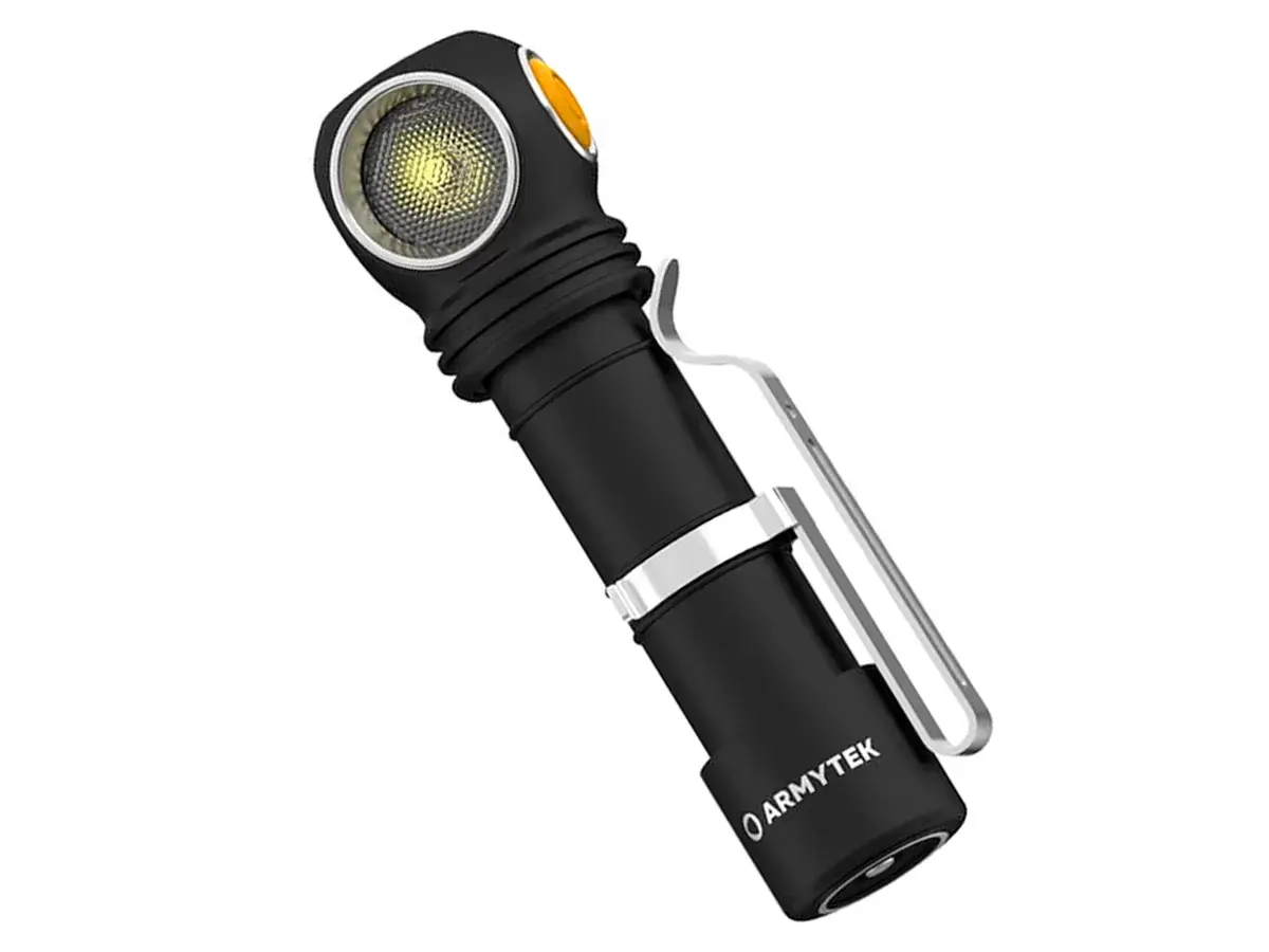 Фонарь налобный Armytek Wizard C2 Magnet USB Nichia 144AR, 1600 lm, тёплый, до 113м, 1x18650, IP68