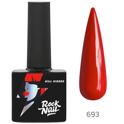 Гель-лак RockNail 693 Russian Red 10мл