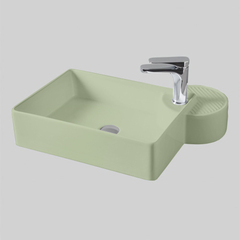 ArtCeram CAL002 35 00 Акция ArtCeram CARTESIO Раковина настольная 58х44 см, 1 отверстие, цвет зеленый глянцевый Акция (СНЯТО С ПР-ВА) фото