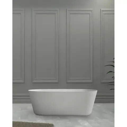 Abber AS9606 Ванна из искусственного камня,160x80x55, цвет: белый