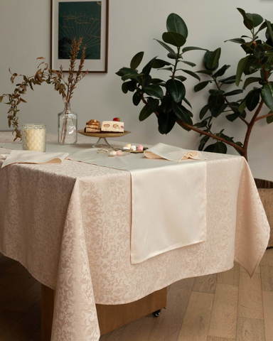 Скатерть круглая 160 Sofi De MarkO Бекки бежевая