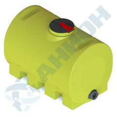 Емкость для вентиляторного опр. 2000 л МН с откидной  крышкой с клапаном Анион 2000 л.(2010x1130x1380см;желтый) - арт.559569