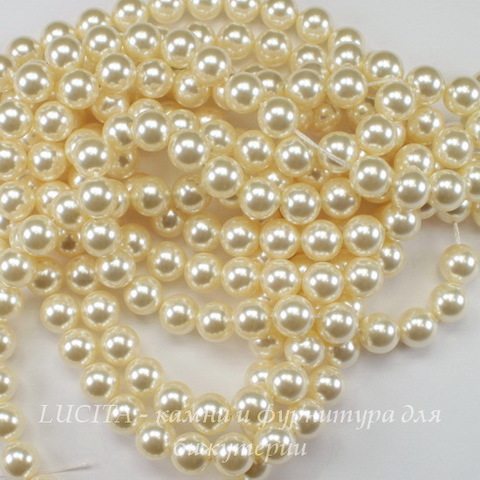 5810 Хрустальный жемчуг Сваровски Crystal Cream круглый 6 мм, 5 штук