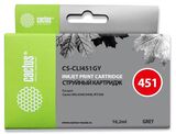 Картридж струйный Cactus CS-CLI451GY серый (10.2мл) для Canon MG6340, 5440, IP7240