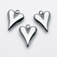 Подвеска Сердце, сталь, размер 15*12 мм, цена за 1 шт