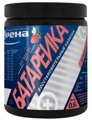 Восстановительный напиток Арена Батарейка земляника - 600 гр
