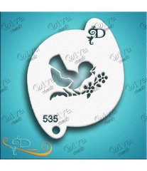 Трафарет для аквагрима DIVA 535 птица