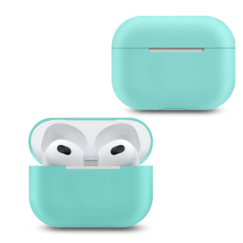 Силиконовый чехол для AirPods 3 Silicon Case PL (Небесно-голубой)