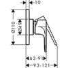 Hansgrohe Rebris E 72658000 Смеситель для душа (хром)