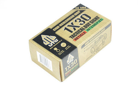 Коллиматорный прицел Leapers UTG New Gen 1x30 закрытый на Weaver, зелёная/красная