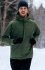 Элитный костюм для лыж зимнего бега Gri Темп мужской оливковый
