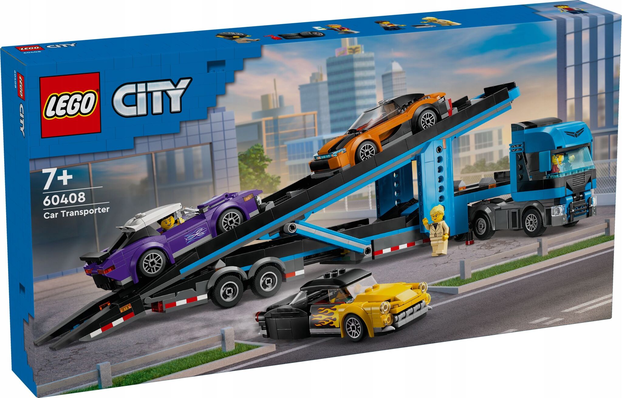 Конструктор LEGO City - Эвакуатор со спортивными автомобилями - Лего Сити  60408 купить в Москве | Доставка по России.