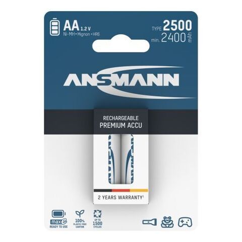 Аккумулятор АА/NiMH ANSMANN MaxE 1.2V 2500mAh