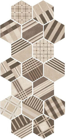 Equipe Hexatile Cement Cement Geo Sand 17.5x20