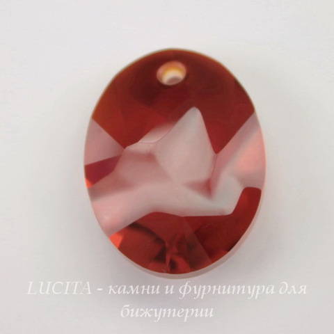 6911 Подвеска Сваровски Kaputt Oval Crystal Red Magma (26 мм)