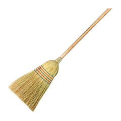 93337 Веник-метла из сорго, деревянный черенок  Россия