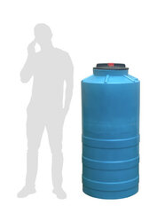 Бочка  узкая Экогрупп ДВ 300 л. вертикальный (600x600x1290см;зеленый) - арт.561030