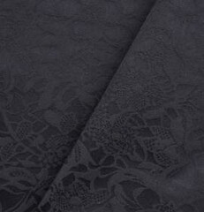 Костюмная ткань жаккард 210 гр/м2, 46% хлопок, 51% п/э, 3% эл, 150 см, чёрный