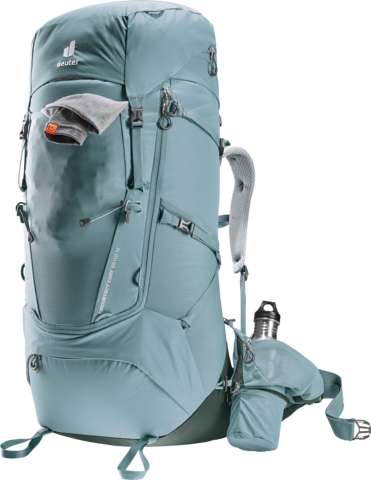 Картинка рюкзак туристический Deuter Aircontact Core 65+10 SL Shale-Ivy - 8