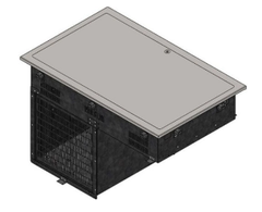 Прилавок с охлаждаемой поверхностью островной REFETTORIO Drop In RC42D