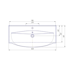 Умывальник Элвис 1050