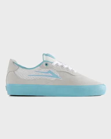 Кеды Lakai Essex Elite: White Suede Aqua (Q4-25)