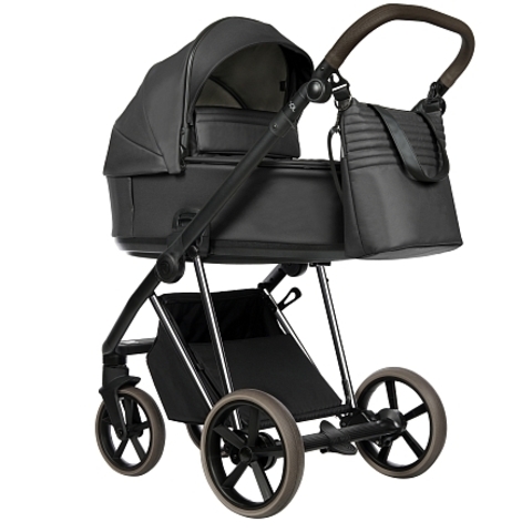 ROAN Коляска 2 в1 Sol Luxury короб + прогулка leather/Woodland Gray/Nickel