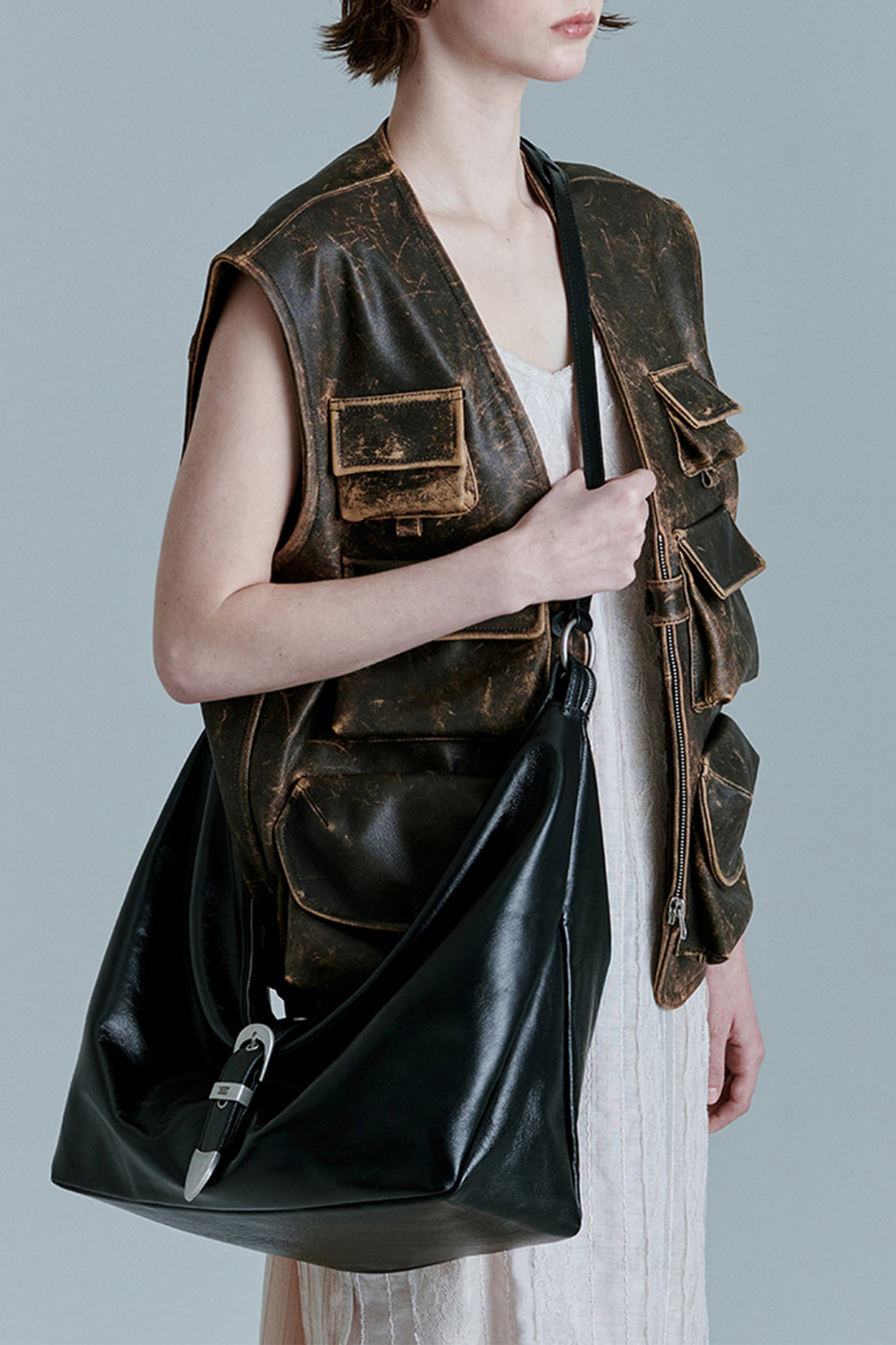 Сумка BELTED HOBO  Черный