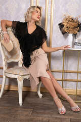 Платье Анхела (черно-бежевое) П14751-39М LT Collection