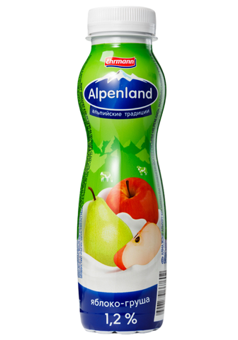 Йогурт питьевой Альпенланд 1,2% Яблоко-груша 290г