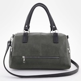 Сумка Саломея 504 македония оливковый + черный