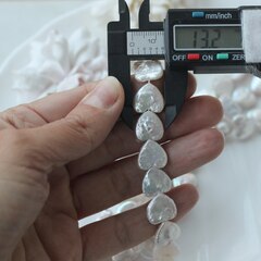 Жемчуг натуральный барочный Сердце, 12.2-13.5 мм, 1 жемчужина, МК017