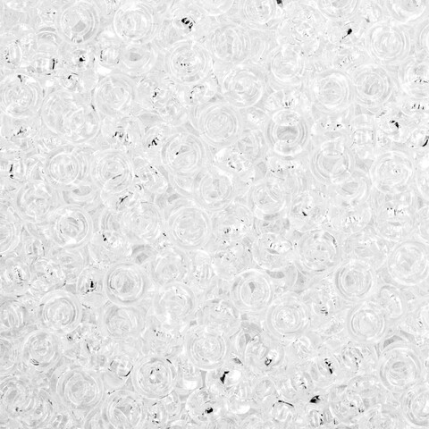 Японский бисер TOHO Demi 8/0 (№1), прозрачный глянцевый