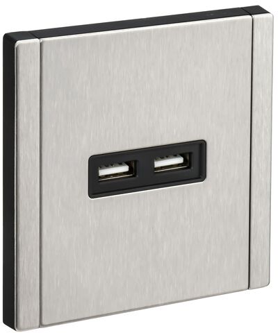 FORTE&PIANO Роз. USB A+A 3,1А FP749M ник. IEK