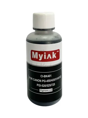Чернила для CANON PG-450, 425, 510, 512, PGI-520, 525, 725 (100мл,Pigment,black) CI-BK401 EverBrite™ MyInk